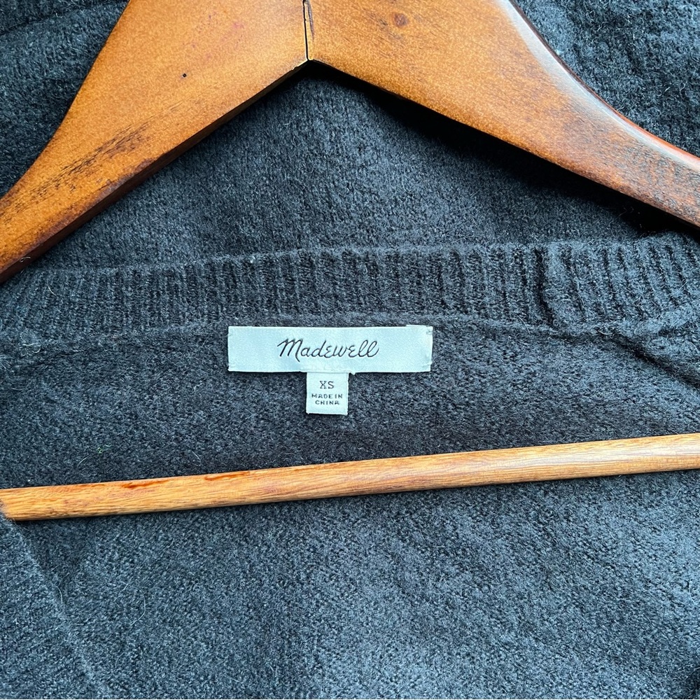 *SOLD*Madewell Faux Wrap Alpaca Wool Blend Sweater Size XS - Picture 6 of 7